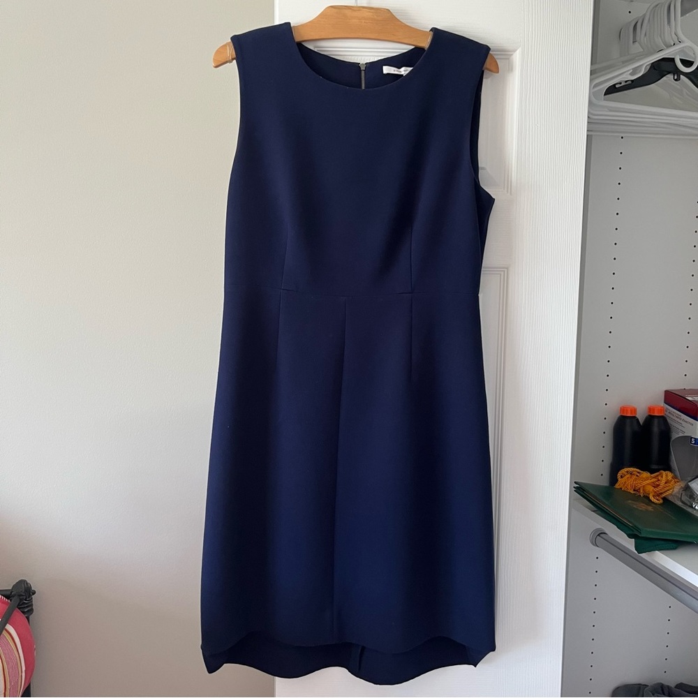 dianne von furstenberg navy dress